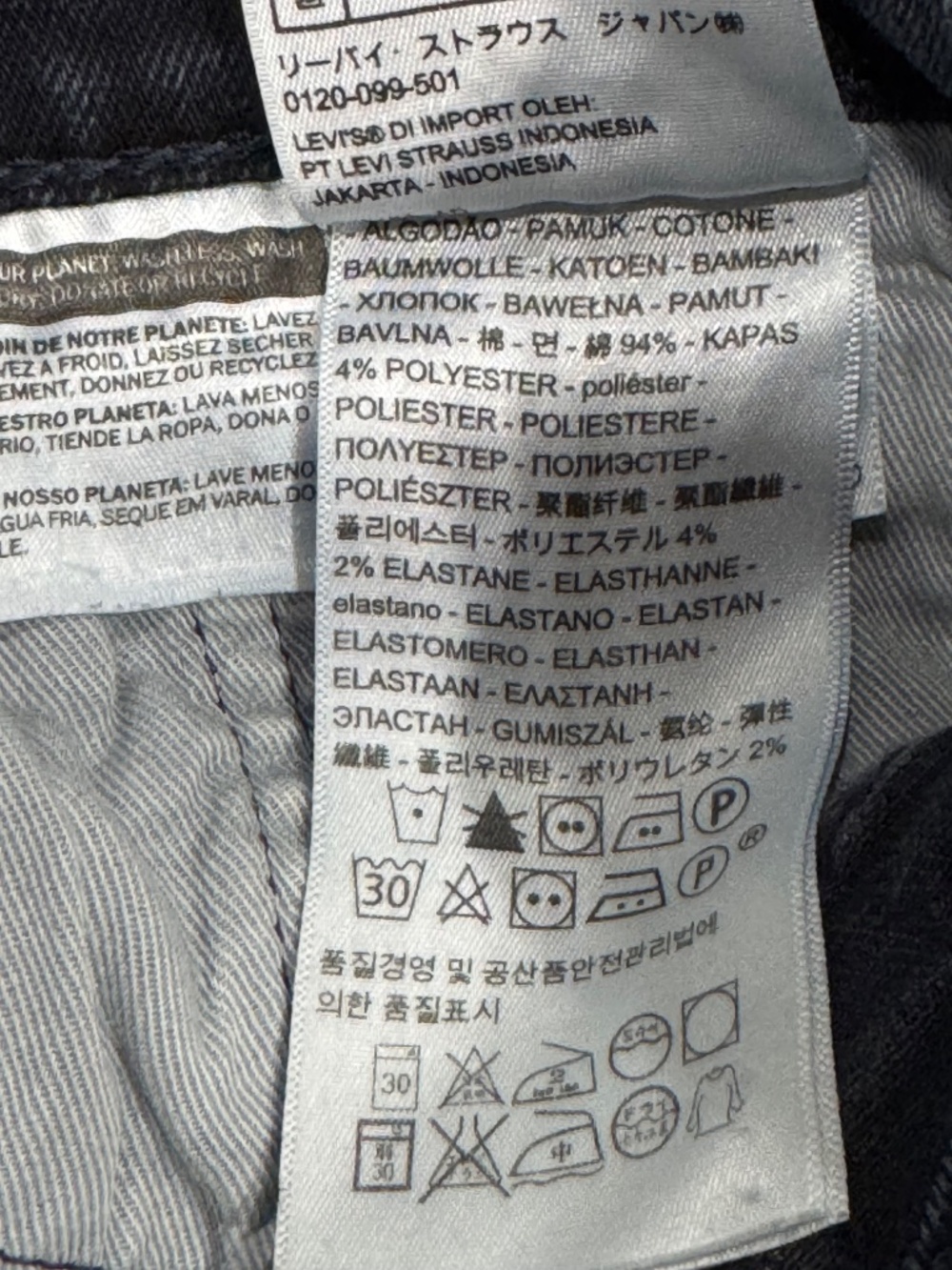 Mens Levi's Slim Jeans 28x31. - Picture 6 of 8